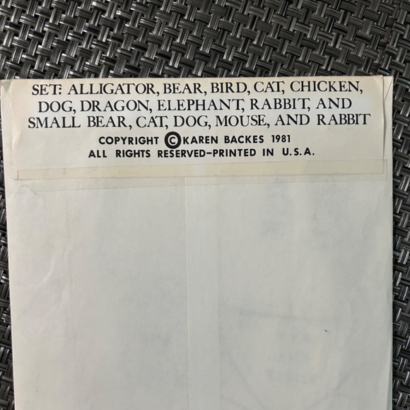 3 Vintage 80's Puppet Craft Patterns Butterick McCalls Puppeteers Puppet Show - Picture 6 of 9